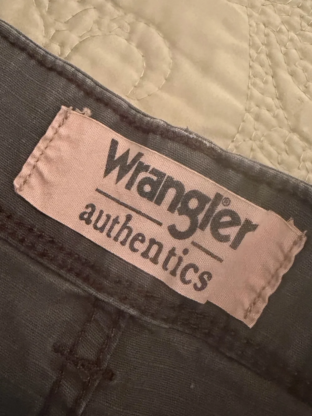 *Sold* Wrangler Authentics Men’s Gray Ripstop Cargo Shorts 32 Utility Gorpcore